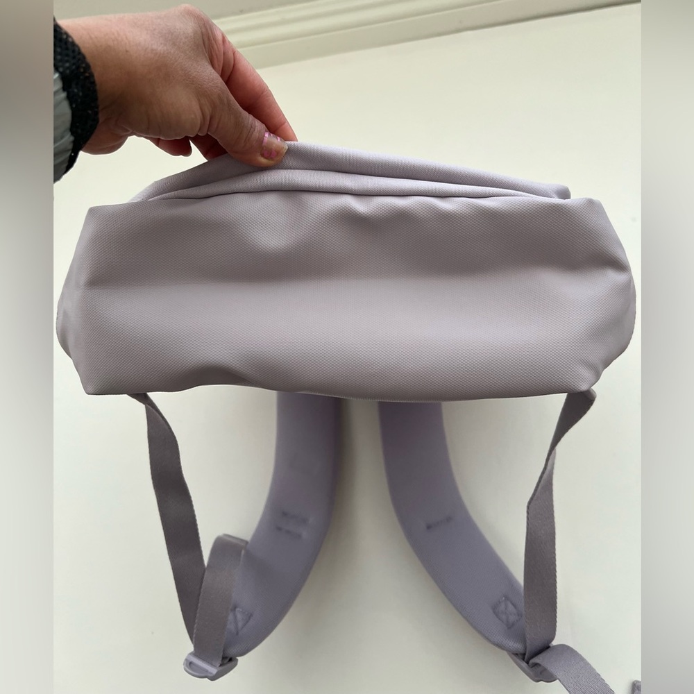Pink Classic Canvas Backpack In Light Purple/Spring Violet Color. - Picture 5 of 7